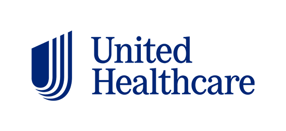United Healthcare logo with blue stylized "J" symbol and company name text.
