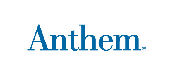 Anthem logo in blue text on white background for dental and orthodontics website.