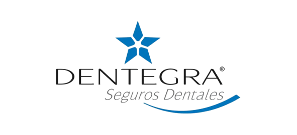 Dentegra dental insurance logo with blue star symbol and Spanish text "Seguros Dentales"