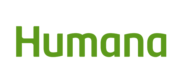 Humana logo in green text, dental insurance provider for orthodontics and dental services.
